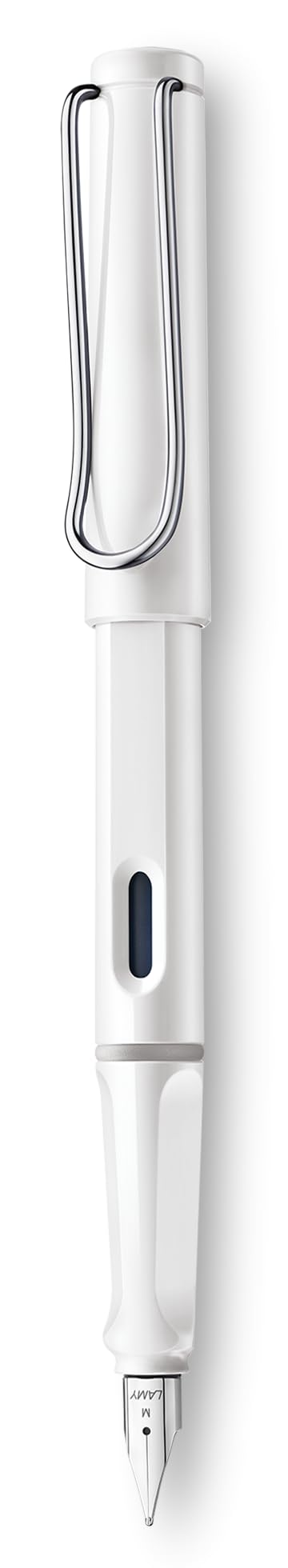 LAMY safari black - Fountain Pen with ergonomic grip & polished steel nib in size M - ideal for any Writing & Calligraphy - including LAMY T 10 blue cartridge - Right-Handed