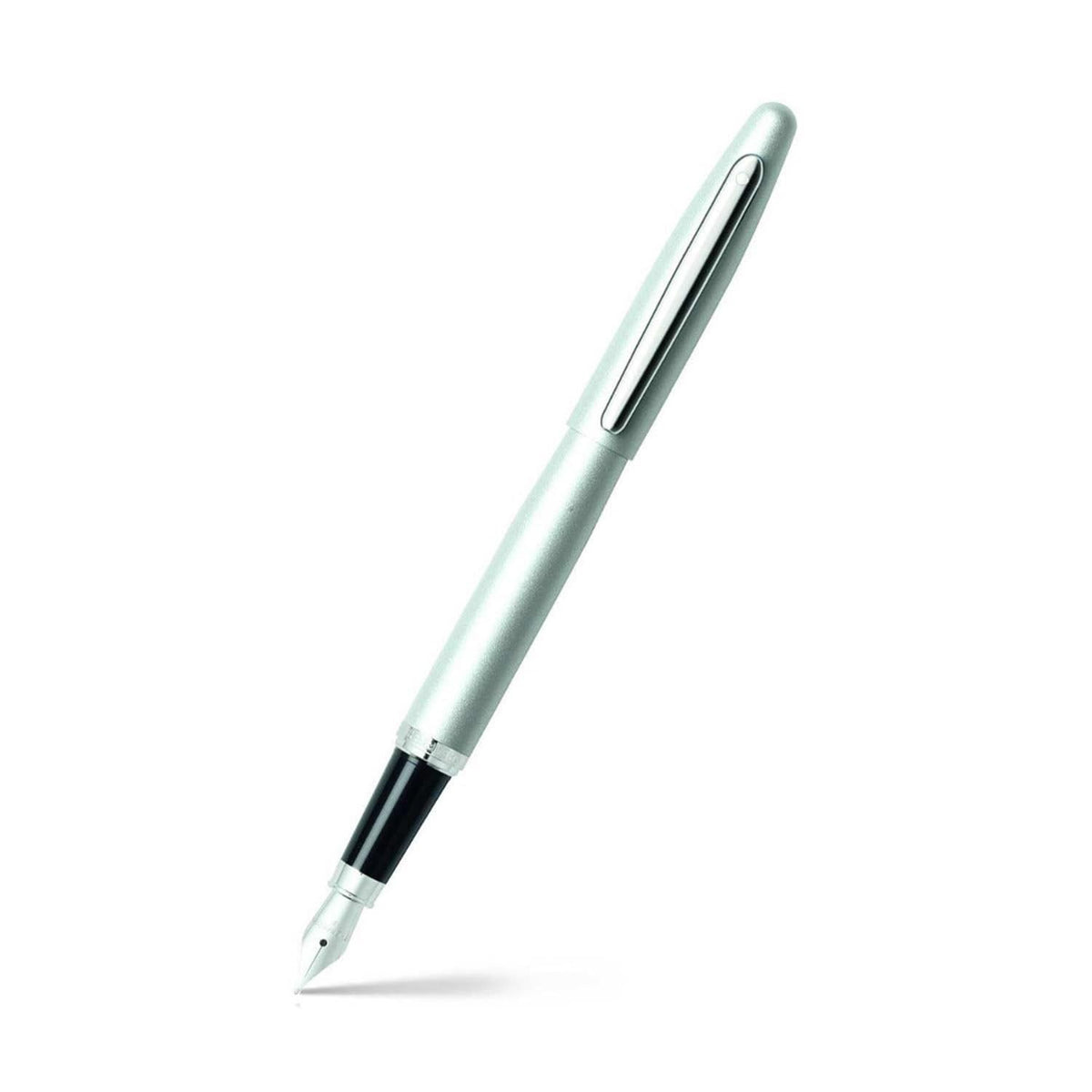 Sheaffer VFM Matte Black Fountain Pen with Chrome Trim and Fine Nib