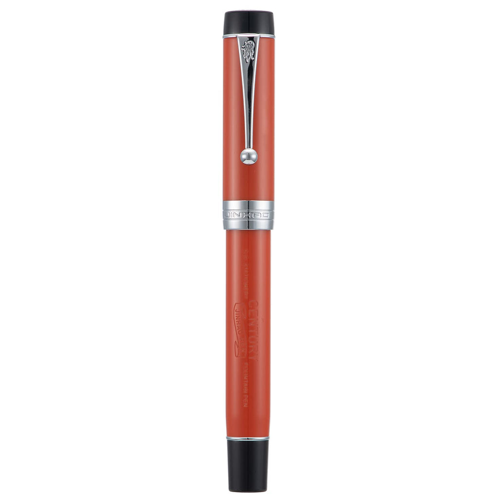 Jinhao 100 Fountain Pen Celluloid Classic Style, #6 Nib Smooth Writing Instrument with Refillable Converter and Pen Case Set