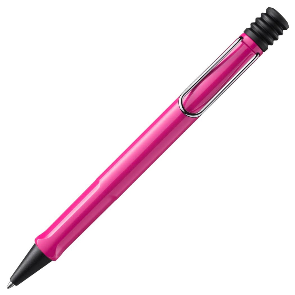 LAMY safari black - Fountain Pen with ergonomic grip & polished steel nib in size M - ideal for any Writing & Calligraphy - including LAMY T 10 blue cartridge - Right-Handed