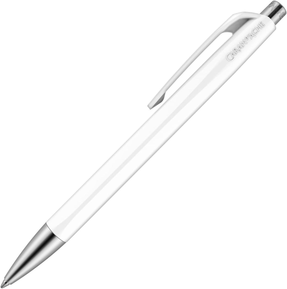 Caran Dache Ballpoint Pen, Scarlet, with SwissRide Blue Medium Cartridge