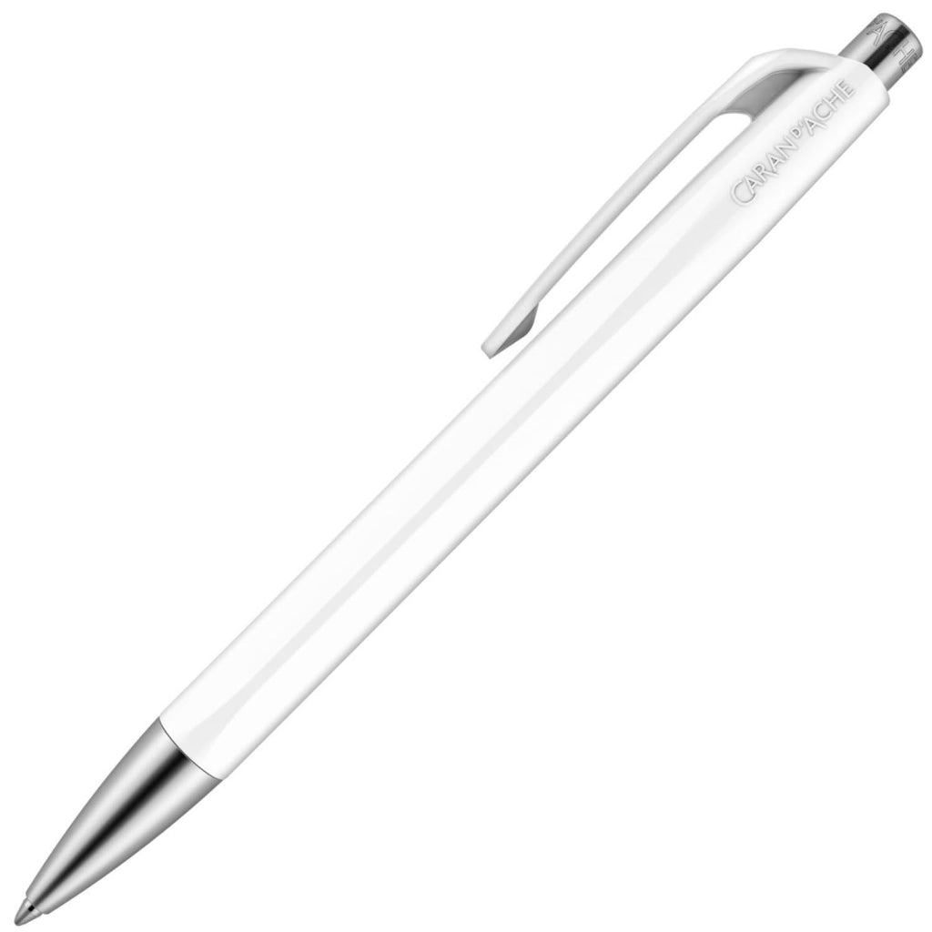 Caran Dache Ballpoint Pen, Scarlet, with SwissRide Blue Medium Cartridge