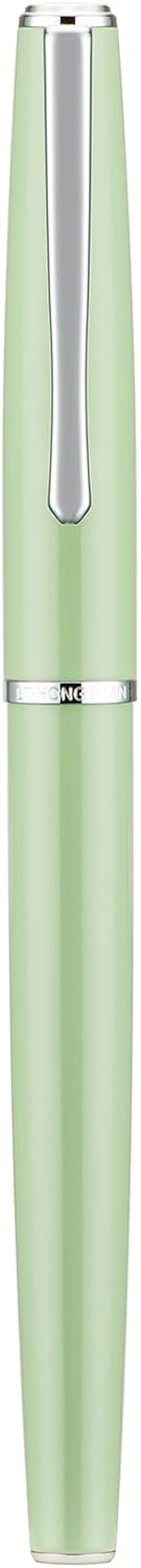 Hongdian 920S Fountain Pen Grass Green Metal Pen, Iridium M Nib Classic Pen with Ink Converter