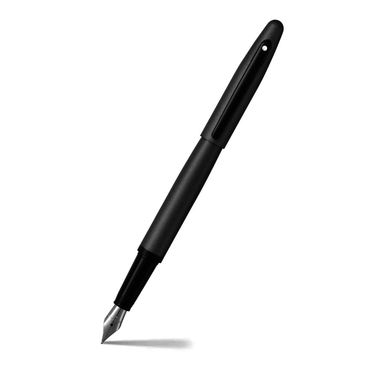 Sheaffer VFM Matte Black Fountain Pen with Chrome Trim and Fine Nib