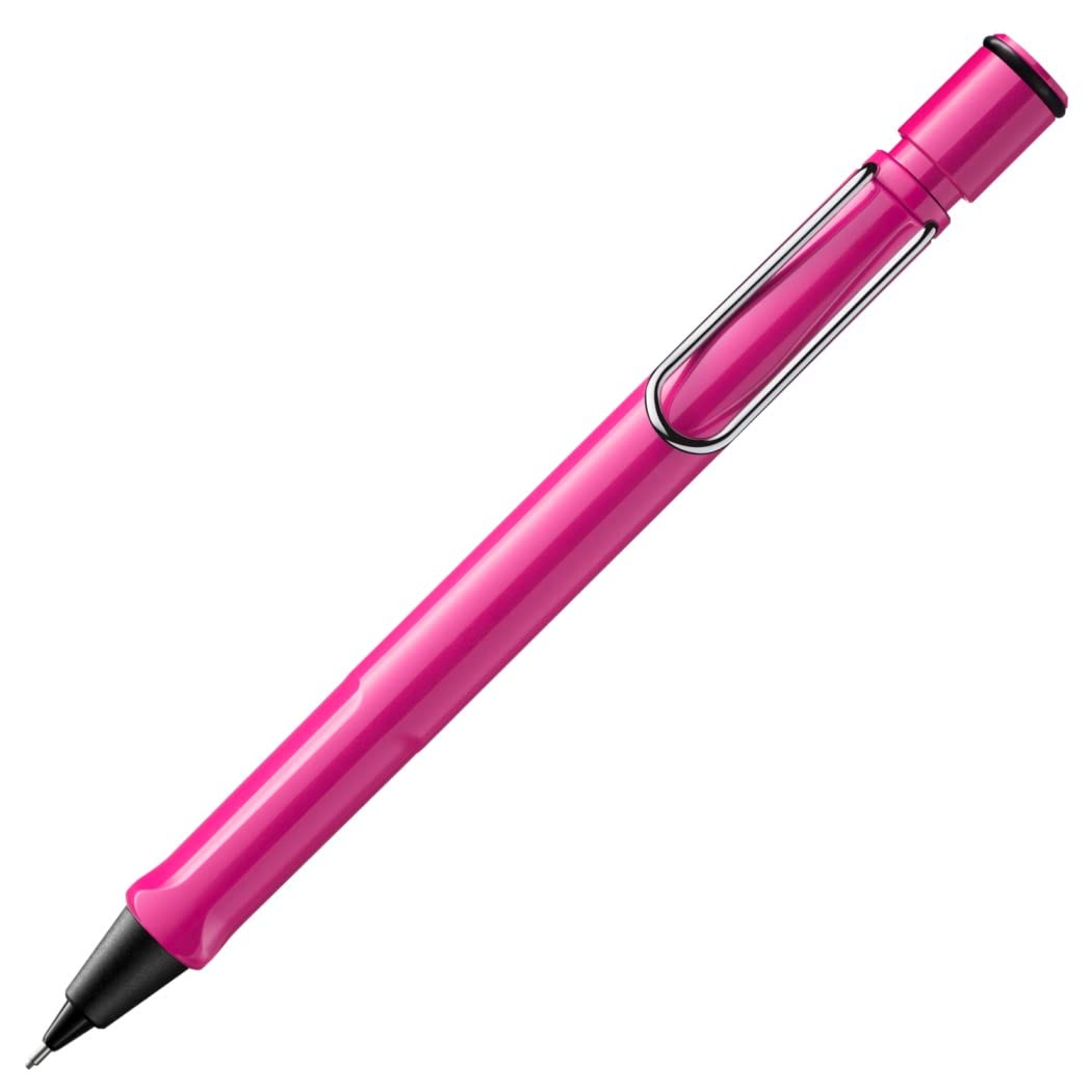 LAMY safari black - Fountain Pen with ergonomic grip & polished steel nib in size M - ideal for any Writing & Calligraphy - including LAMY T 10 blue cartridge - Right-Handed