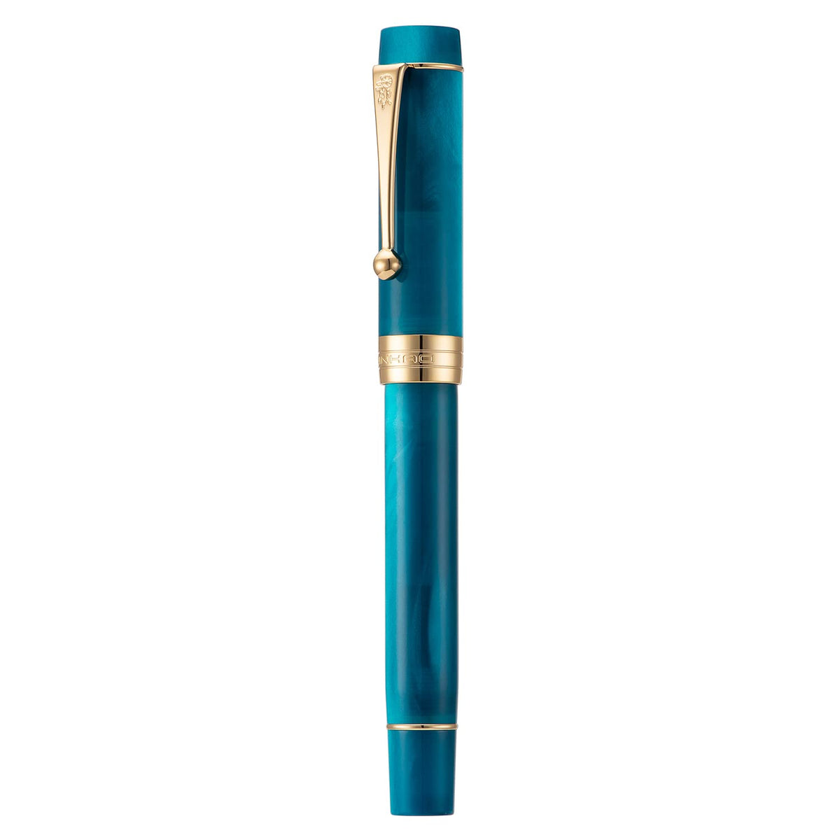 Jinhao 100 Fountain Pen Celluloid Classic Style, #6 Nib Smooth Writing Instrument with Refillable Converter and Pen Case Set