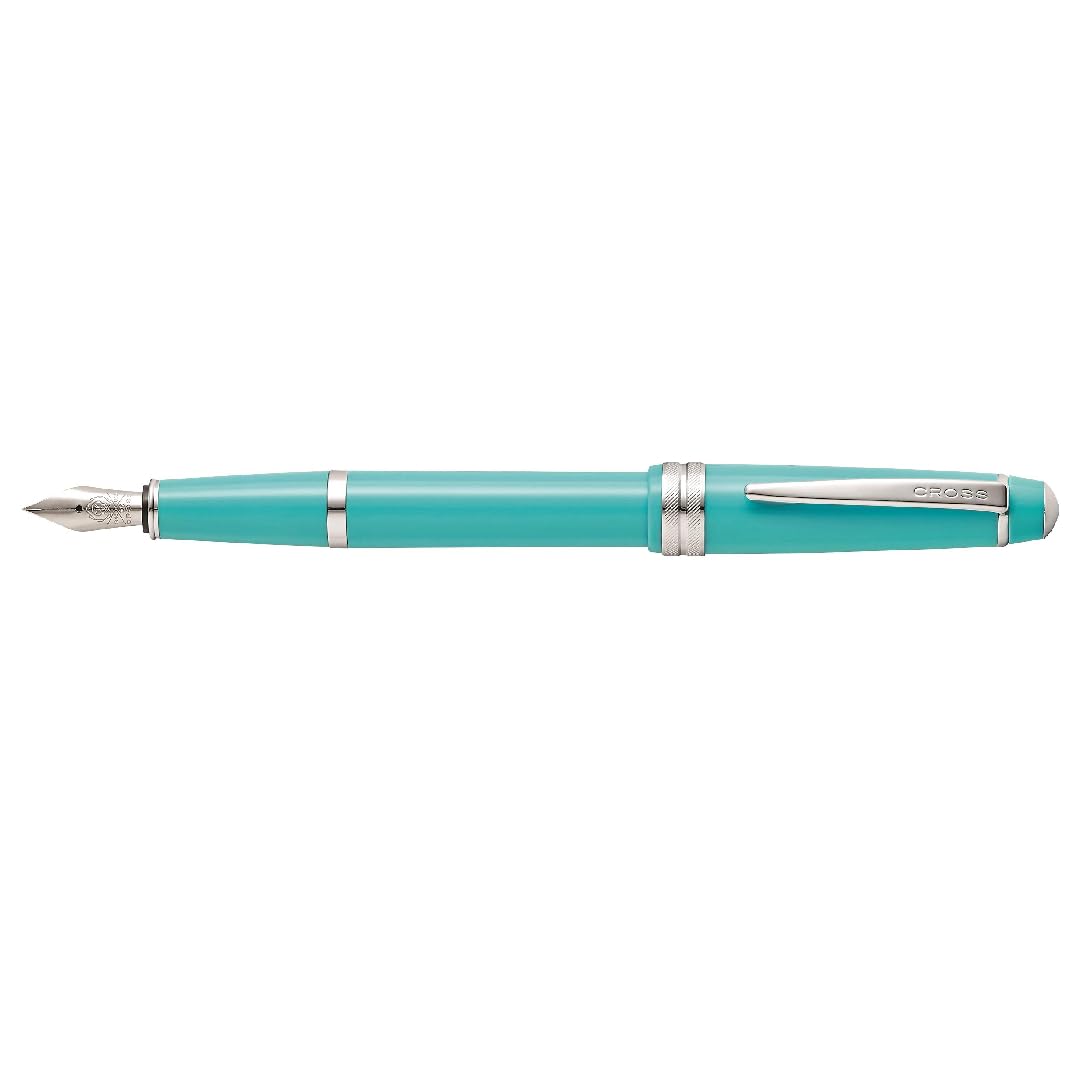 Cross Bailey Light Polished White Resin Fountain Pen, Fine Nib