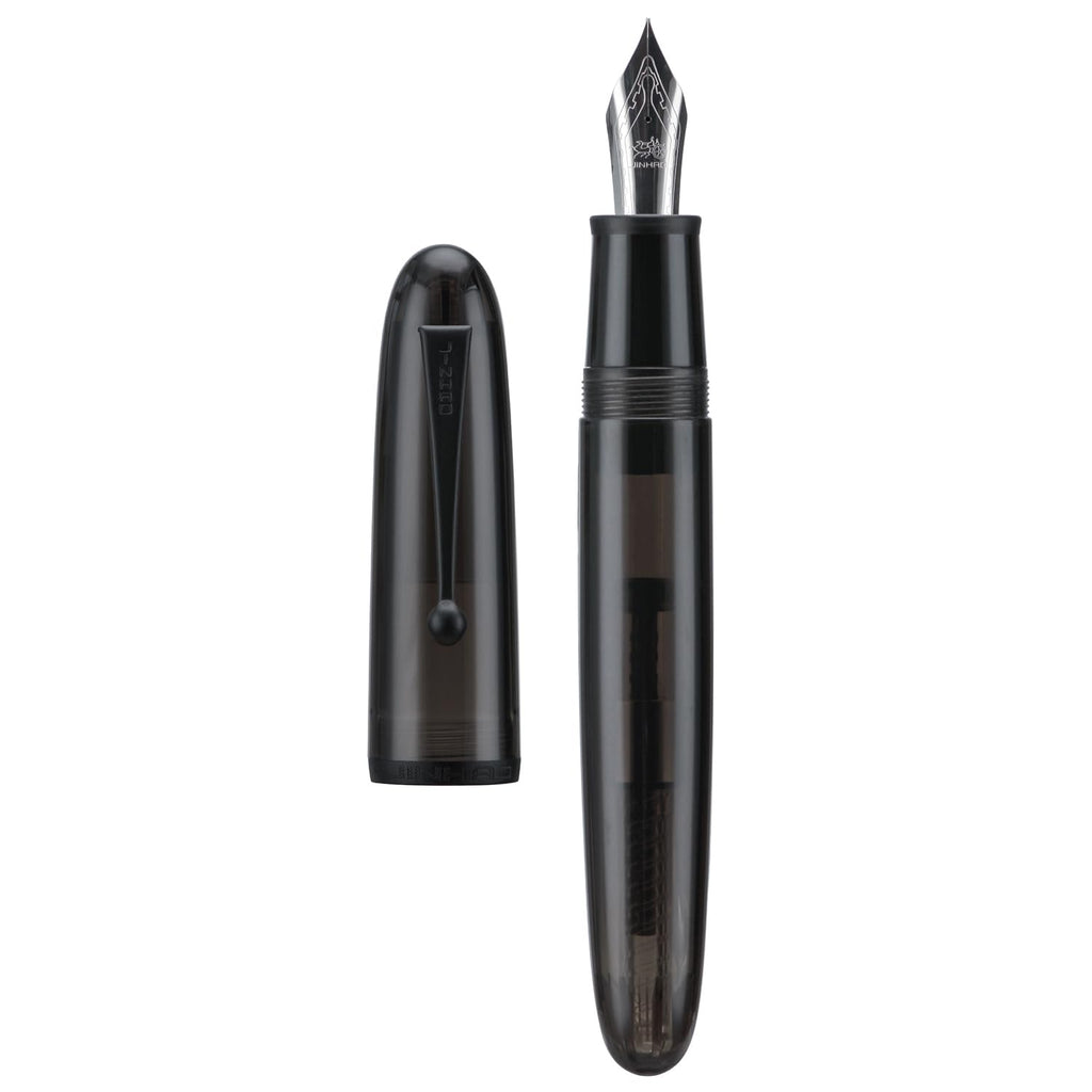 Jinhao 9019 Fountain Pen Dadao Series Ivory White #8 Heartbeat Fine Nib Large Converter Smooth Writing Instrument