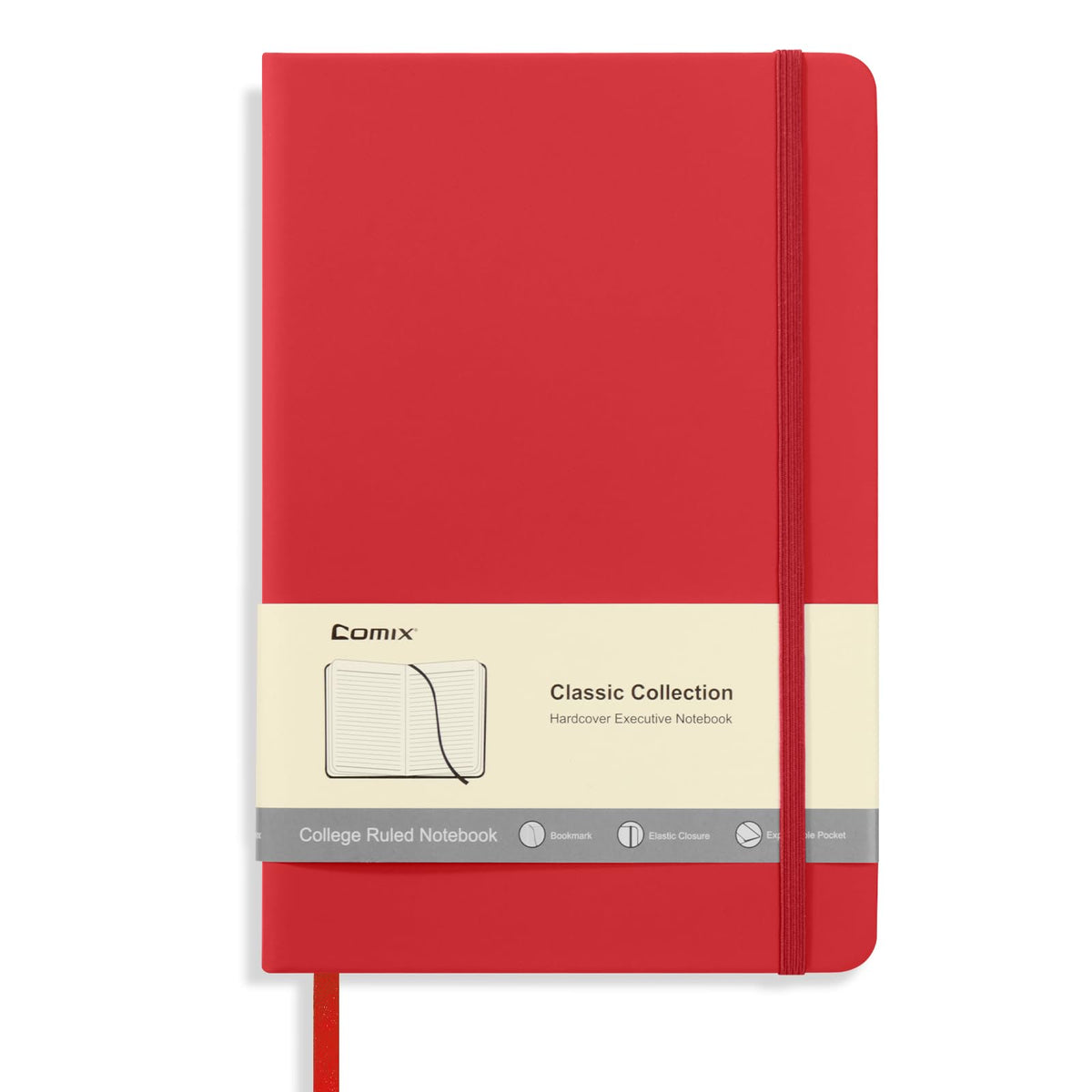 Comix 8 Pack Lined Journal Notebooks for Work, 240 Pages, 5.5"x8.3"
