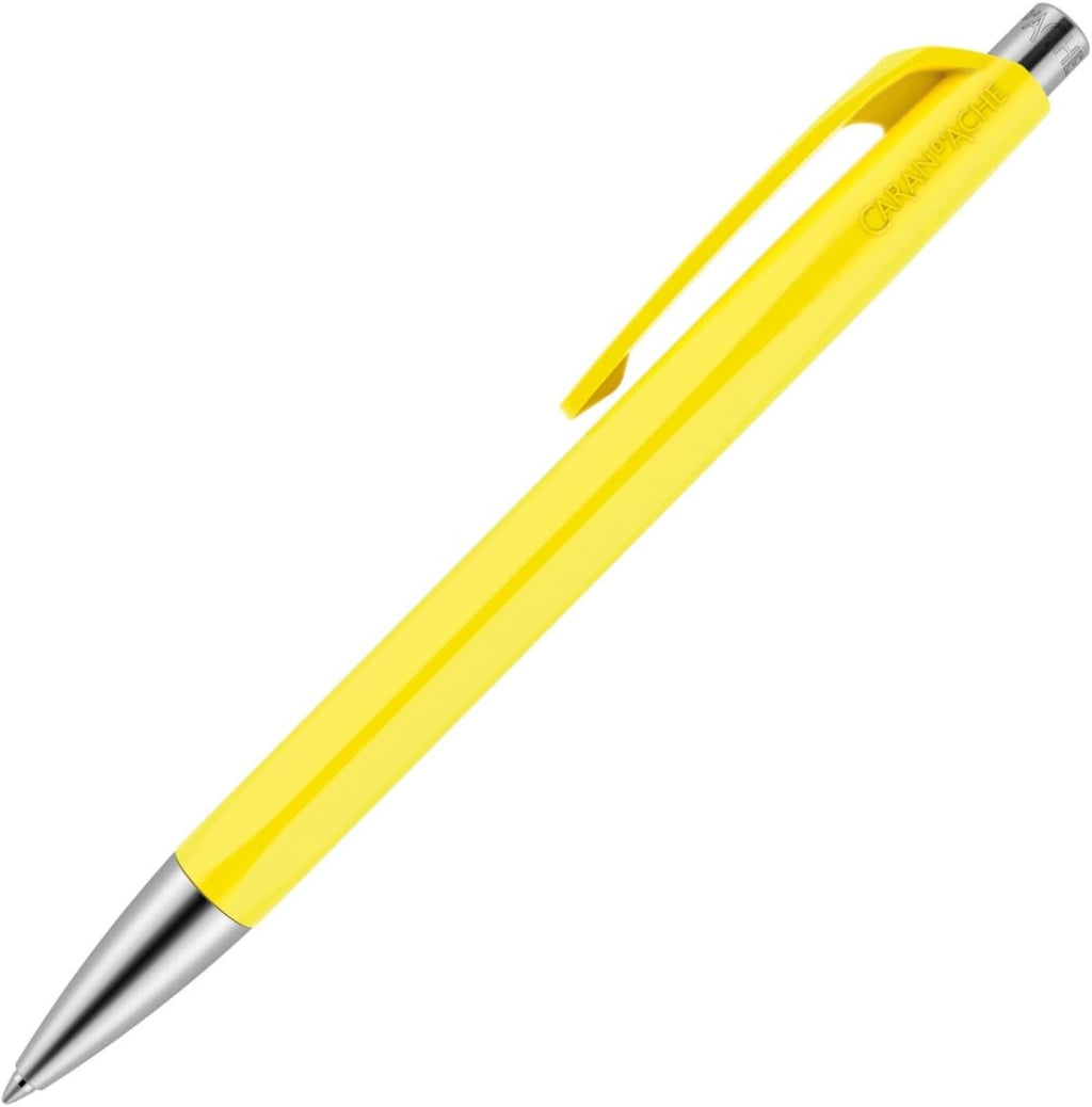 Caran Dache Ballpoint Pen, Scarlet, with SwissRide Blue Medium Cartridge