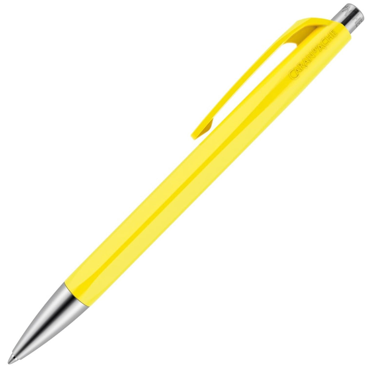 Caran Dache Ballpoint Pen, Scarlet, with SwissRide Blue Medium Cartridge