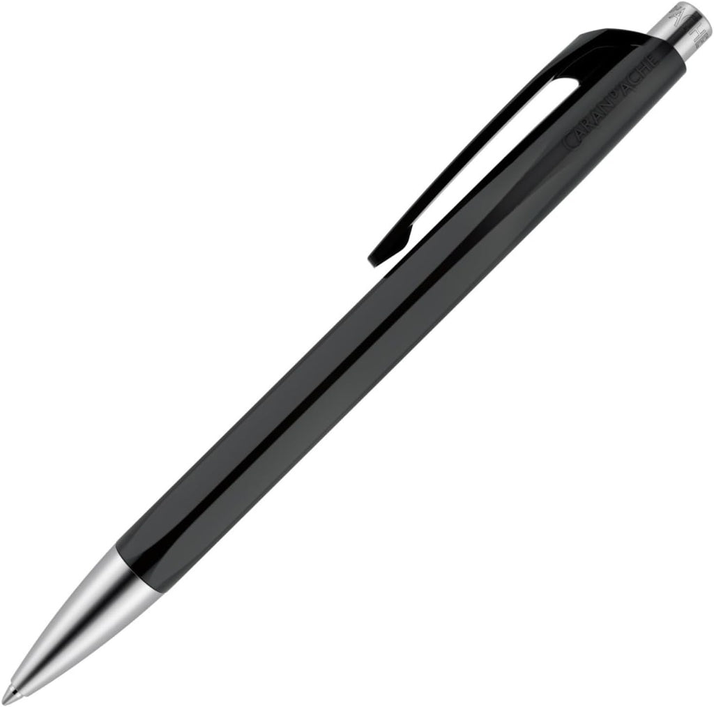 Caran Dache Ballpoint Pen, Scarlet, with SwissRide Blue Medium Cartridge