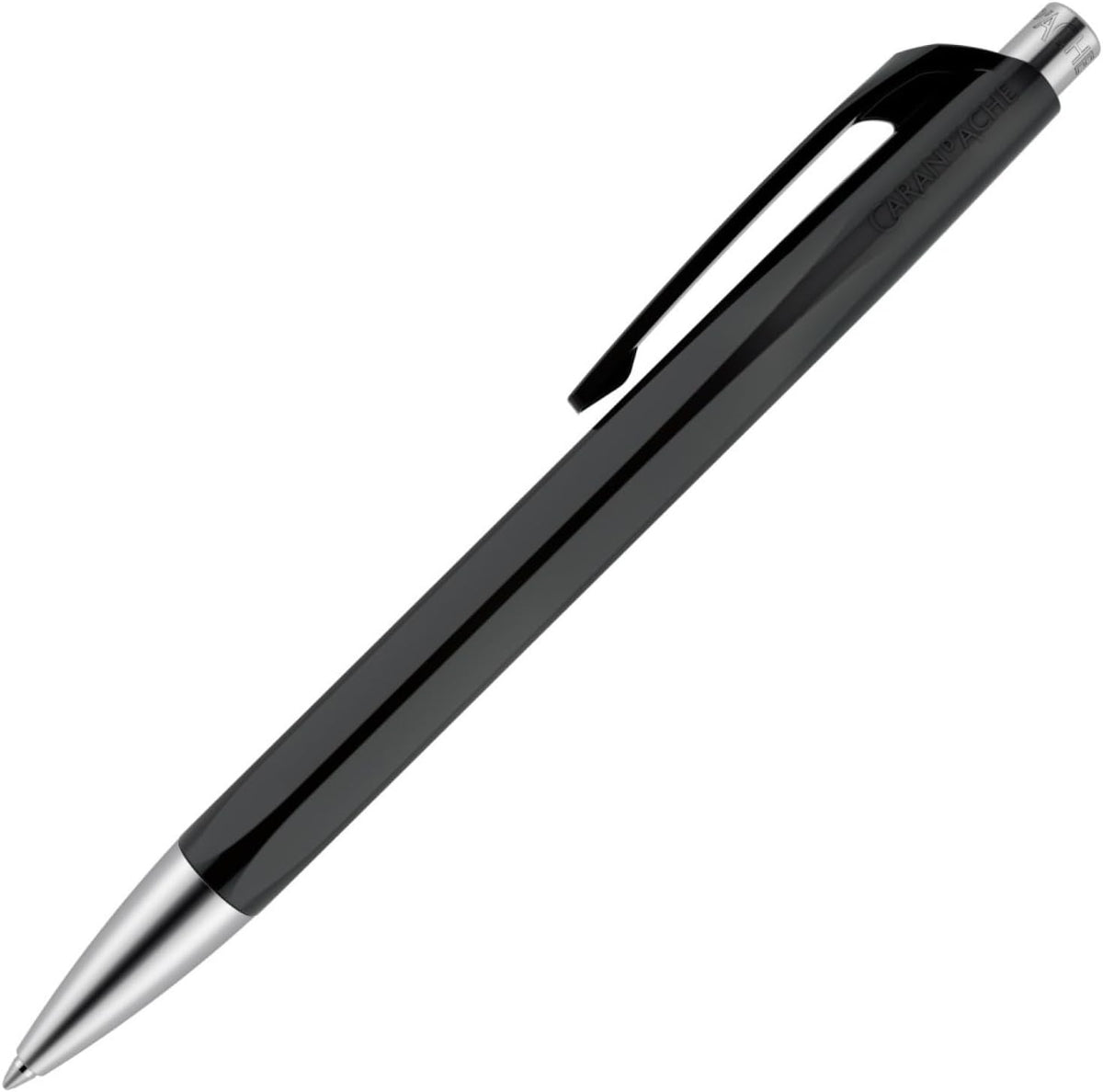 Caran Dache Ballpoint Pen, Scarlet, with SwissRide Blue Medium Cartridge