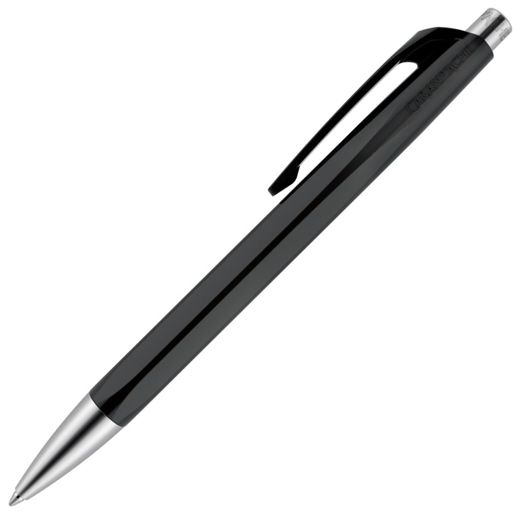 Caran Dache Ballpoint Pen, Scarlet, with SwissRide Blue Medium Cartridge