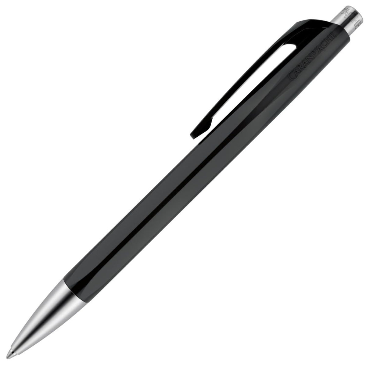 Caran Dache Ballpoint Pen, Scarlet, with SwissRide Blue Medium Cartridge