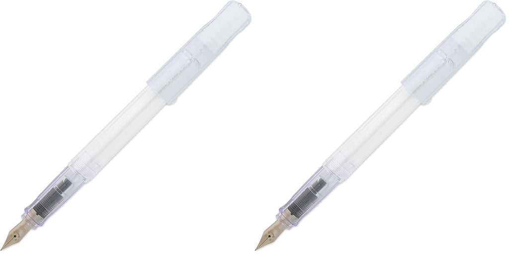 PILOT Kakuno Fountain Pen, Clear Barrel, Medium Nib 0.5mm