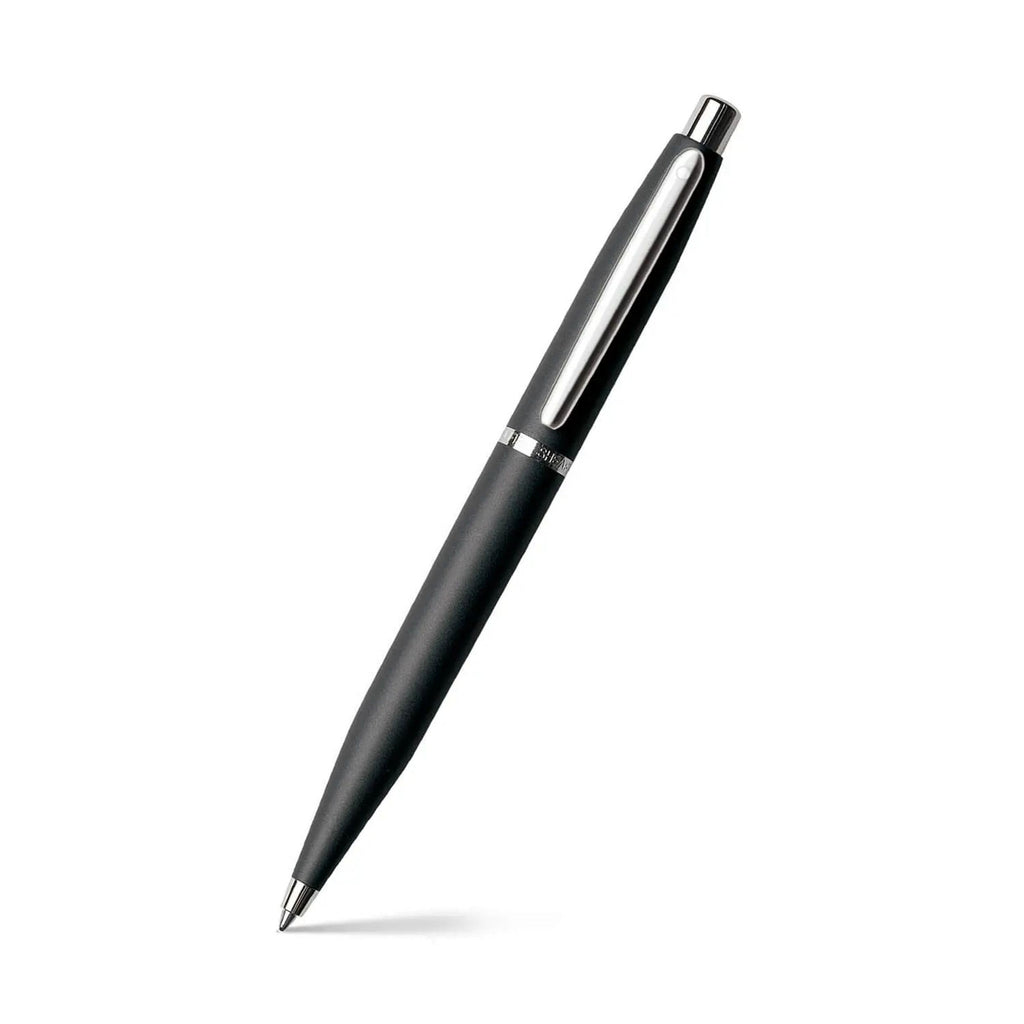 Sheaffer VFM Matte Black Fountain Pen with Chrome Trim and Fine Nib