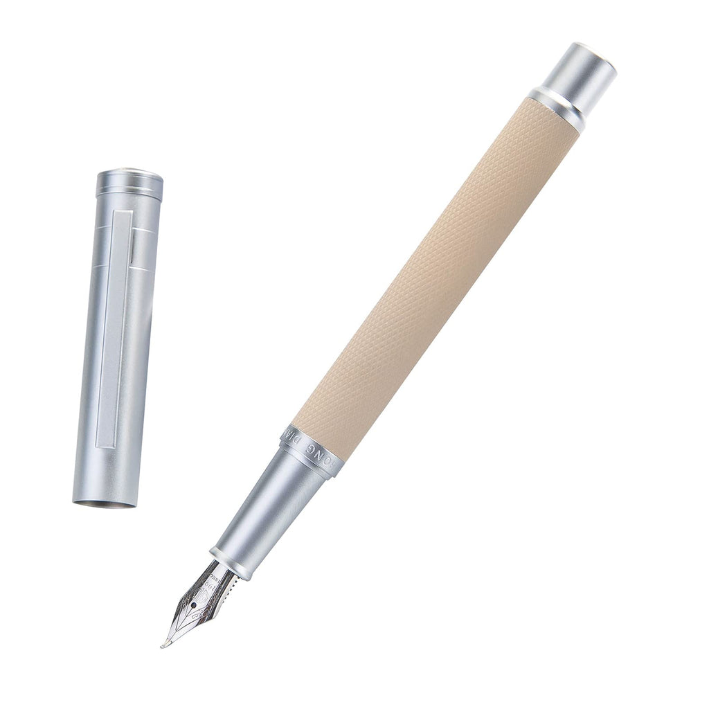 Matte Black Forest Fountain Pen Extra Fine Nib Classic Design with Converter and Metal Pen Box Set by Asvine