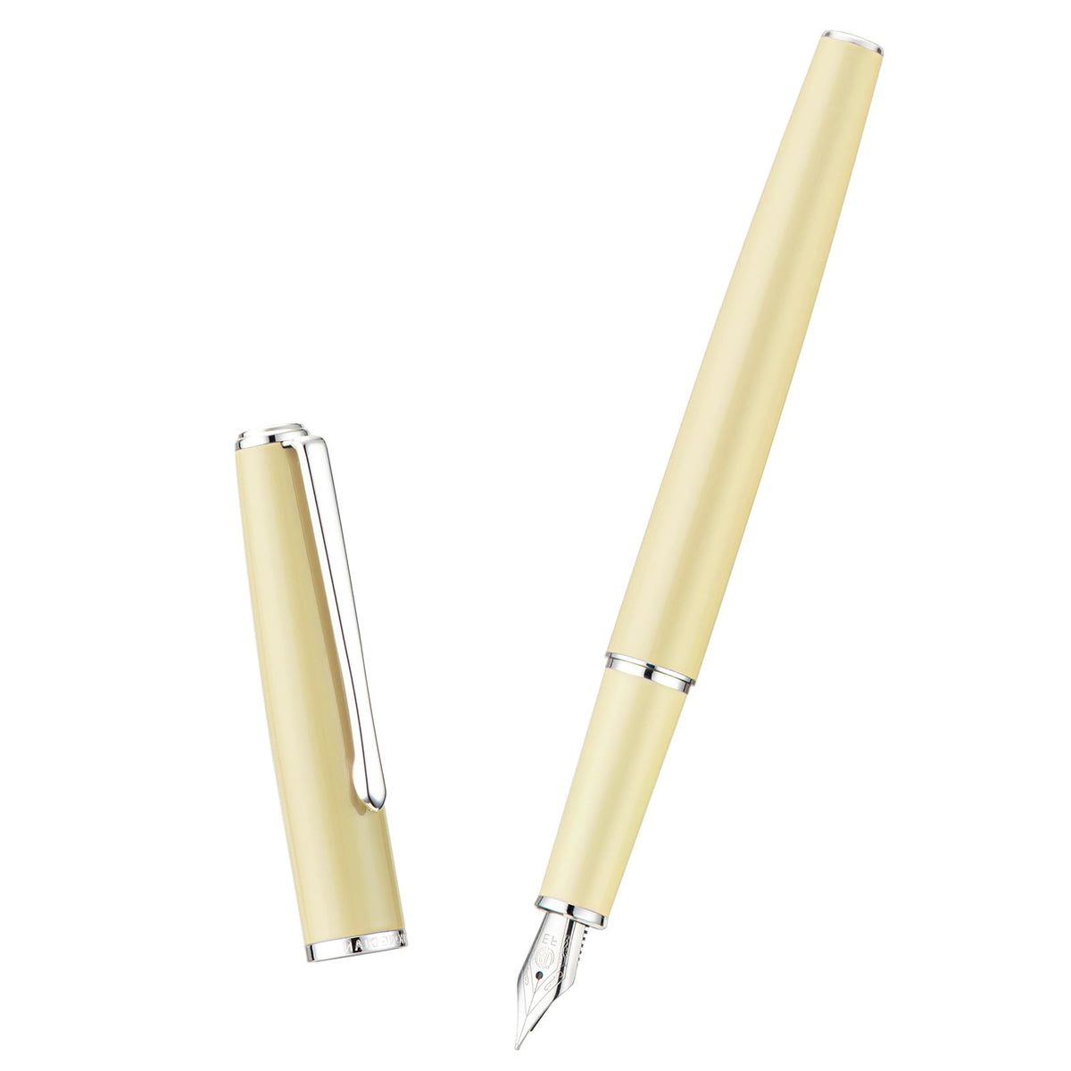 Hongdian 920S Fountain Pen Grass Green Metal Pen, Iridium M Nib Classic Pen with Ink Converter