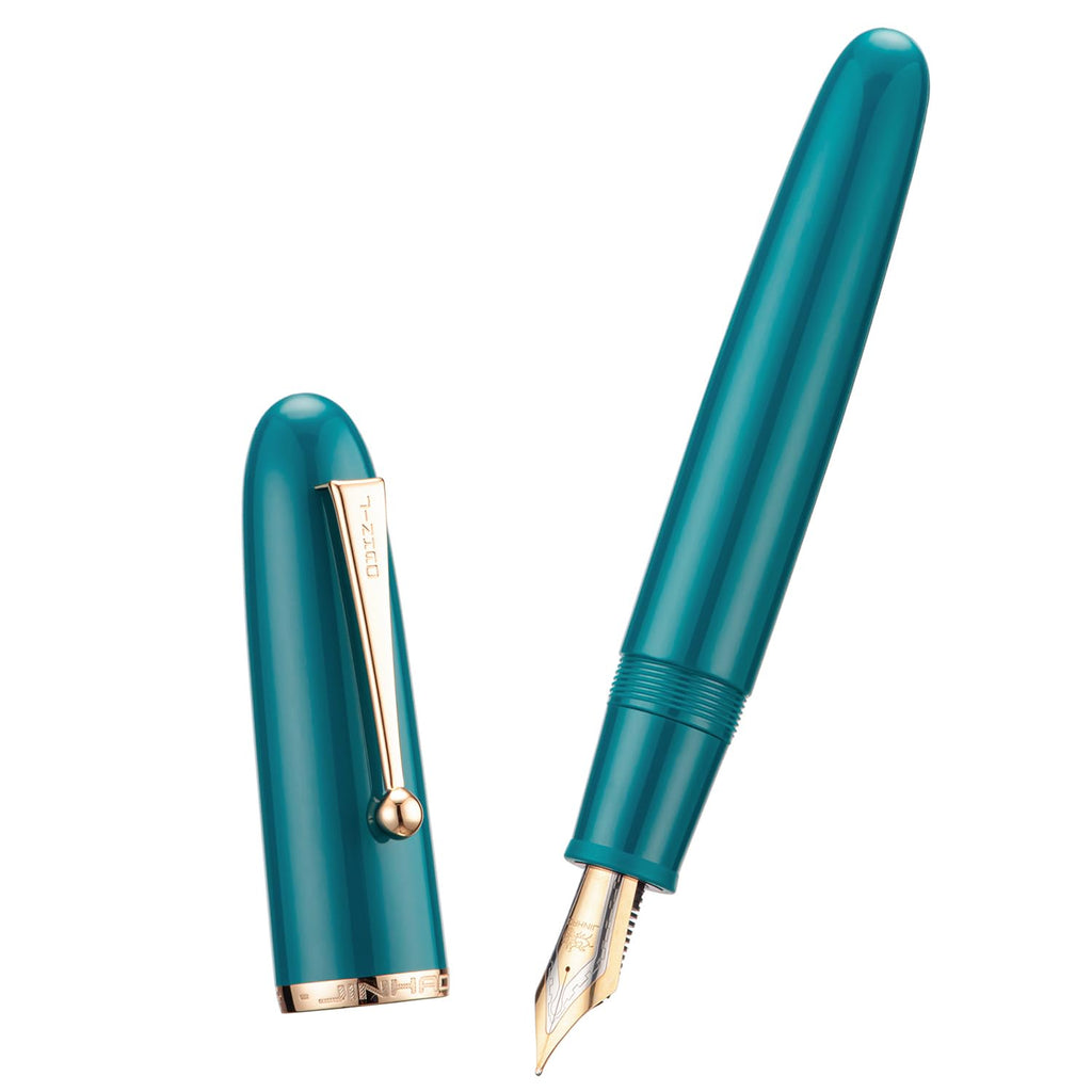 Jinhao 9019 Fountain Pen Dadao Series Ivory White #8 Heartbeat Fine Nib Large Converter Smooth Writing Instrument