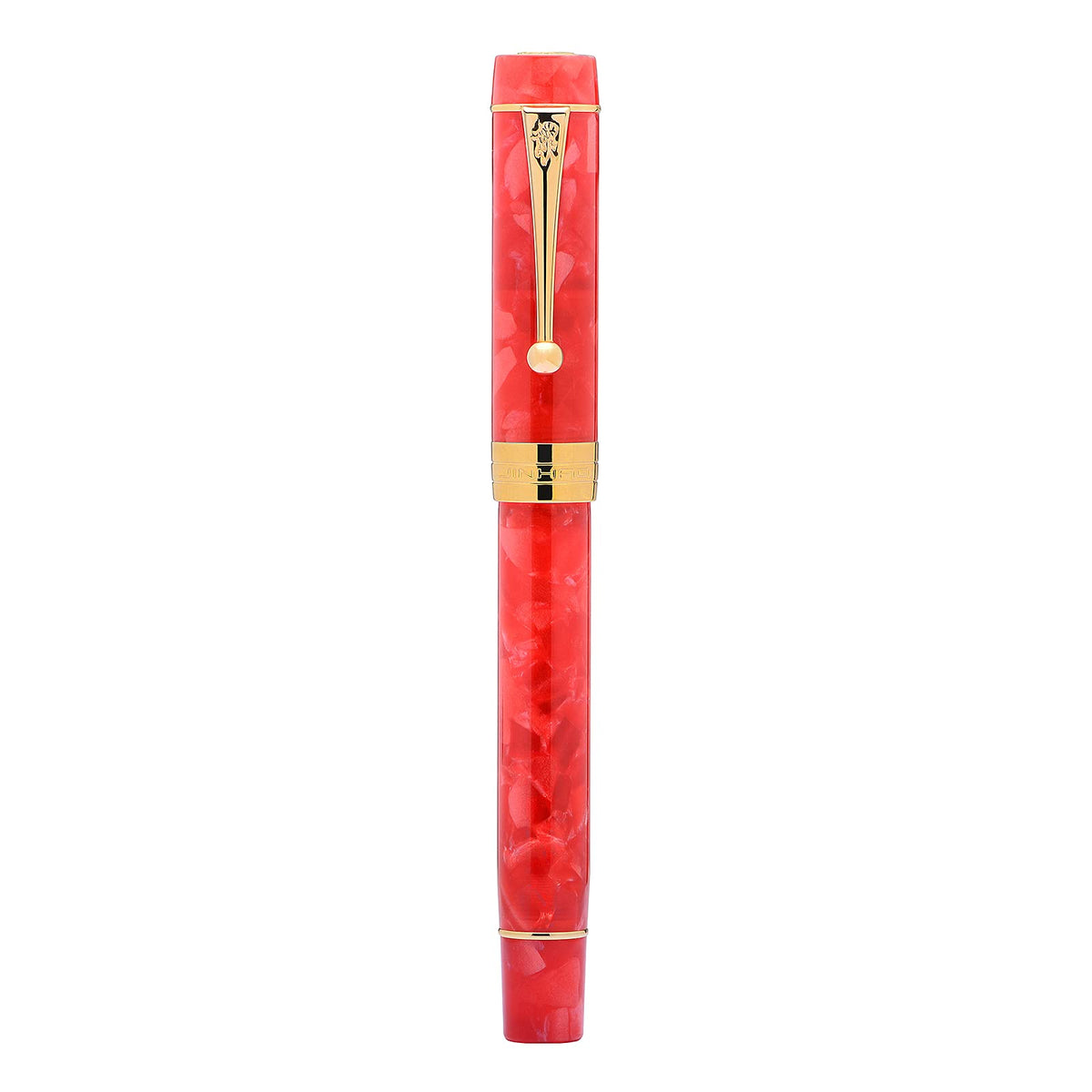 Jinhao 100 Fountain Pen Celluloid Classic Style, #6 Nib Smooth Writing Instrument with Refillable Converter and Pen Case Set