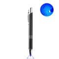 Pen with Light, Light Up Ballpoint Pen, Bright Lighted Pens for Writing in the Dark Led Light Flashlight Nurses Pen with Light Tip 3 Pack Penlight-Blue Light