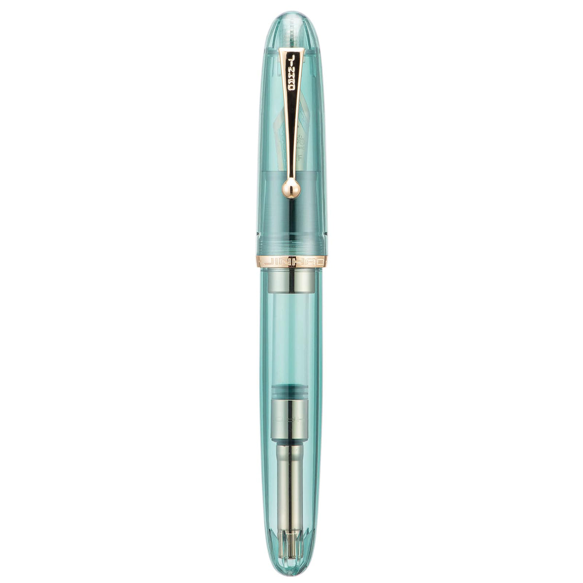 Jinhao 9019 Fountain Pen Dadao Series Ivory White #8 Heartbeat Fine Nib Large Converter Smooth Writing Instrument
