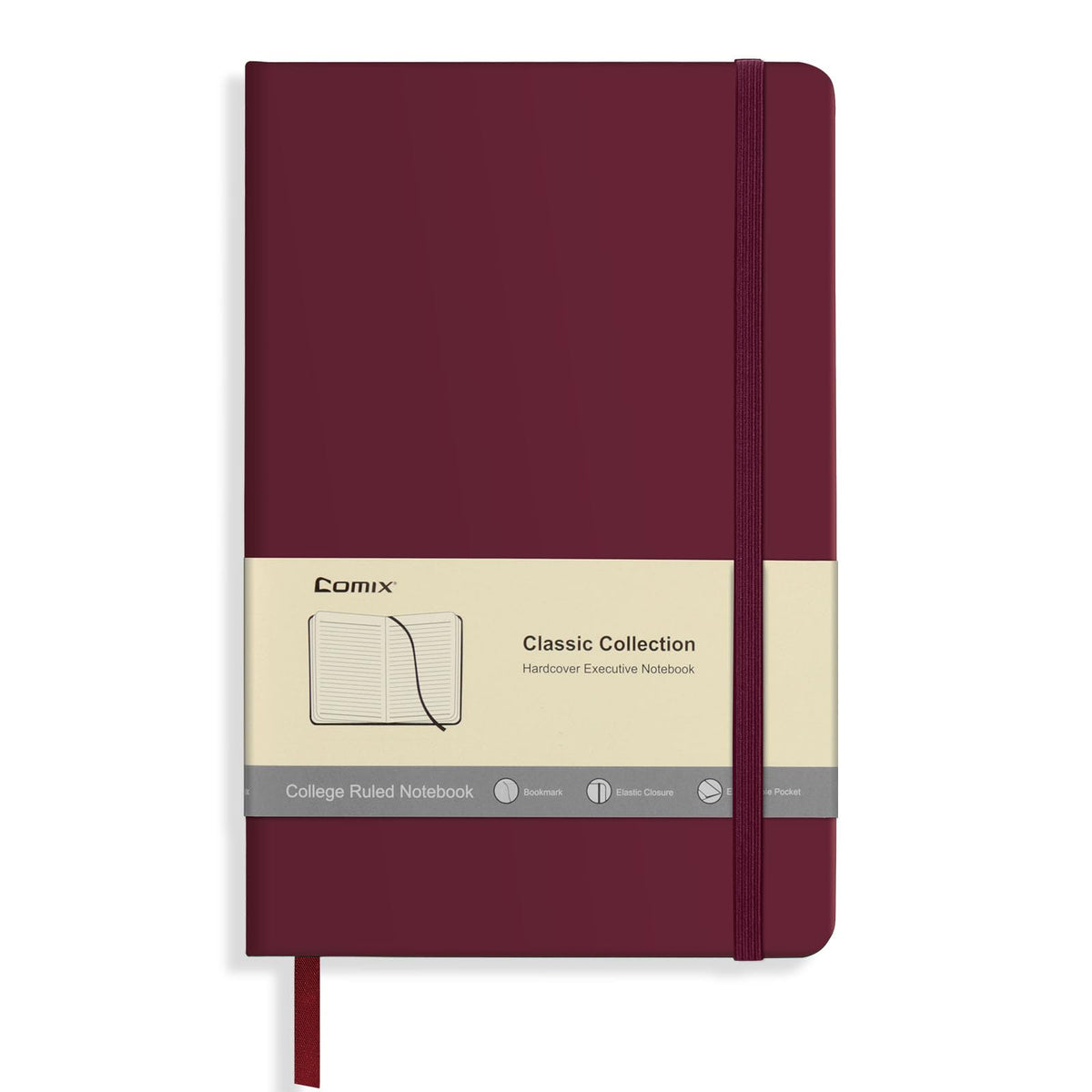 Comix 8 Pack Lined Journal Notebooks for Work, 240 Pages, 5.5"x8.3"