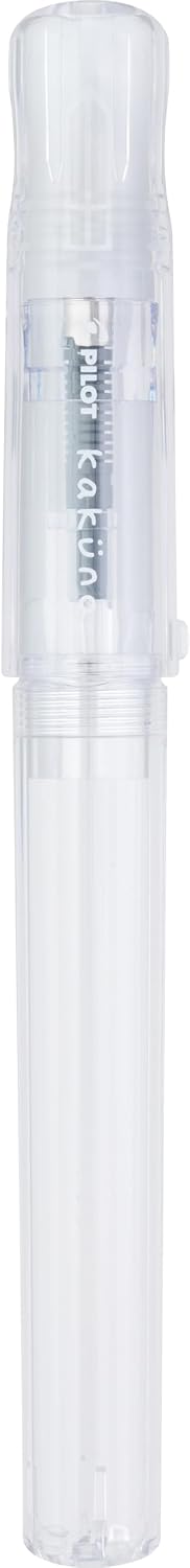 PILOT Kakuno Fountain Pen, Clear Barrel, Medium Nib 0.5mm