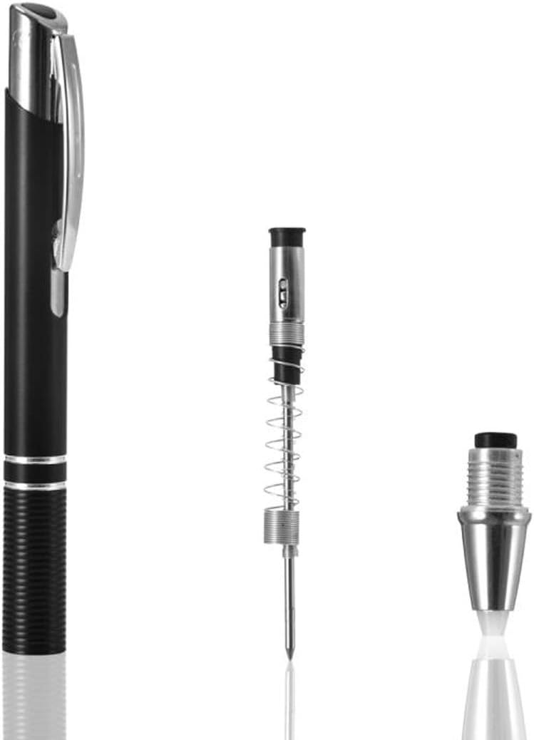 Penyeah Pen with Light, Flashlight LED Lighted Tip Pens, 2Pack, White+Blue