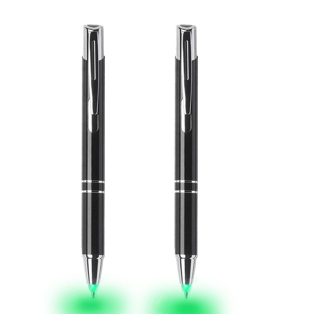Penyeah Pen with Light, Flashlight LED Lighted Tip Pens, 2Pack, White+Blue