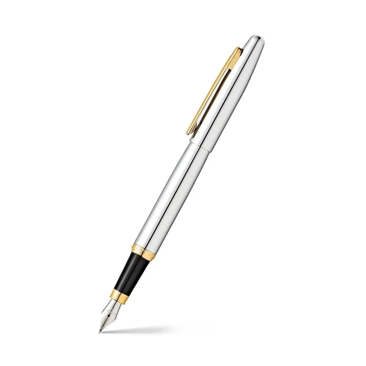 Sheaffer VFM Matte Black Fountain Pen with Chrome Trim and Fine Nib