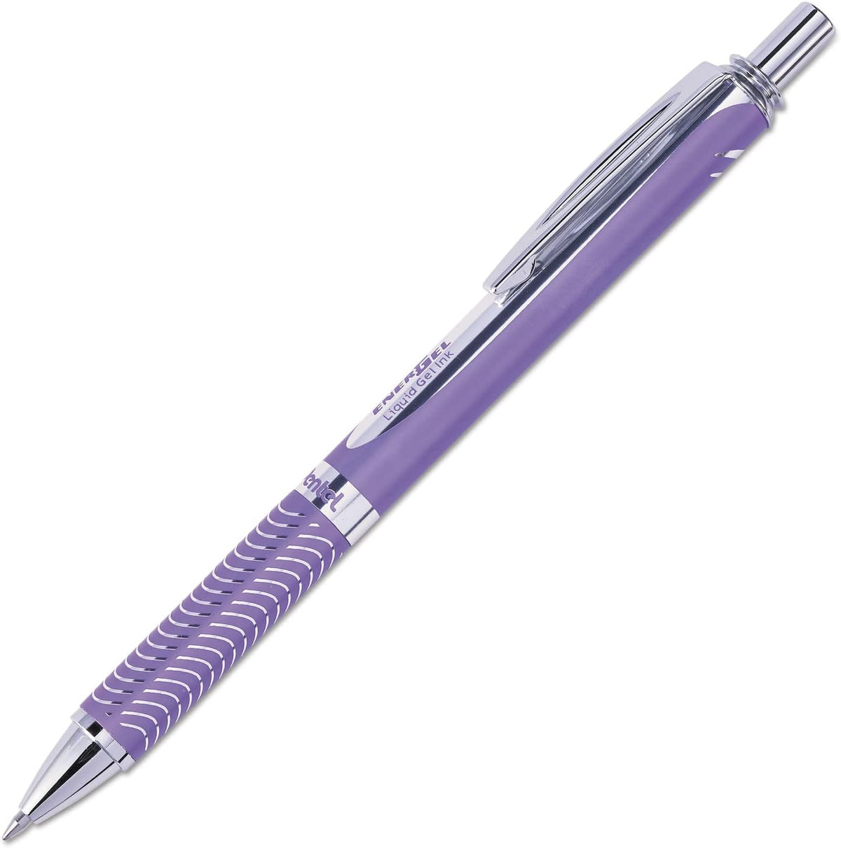 Pentel EnerGel Alloy RT Retractable Liquid Gel Pen, (0.7mm), Violet Barrel, Violet Ink, 1 Pack (BL407VBPV)