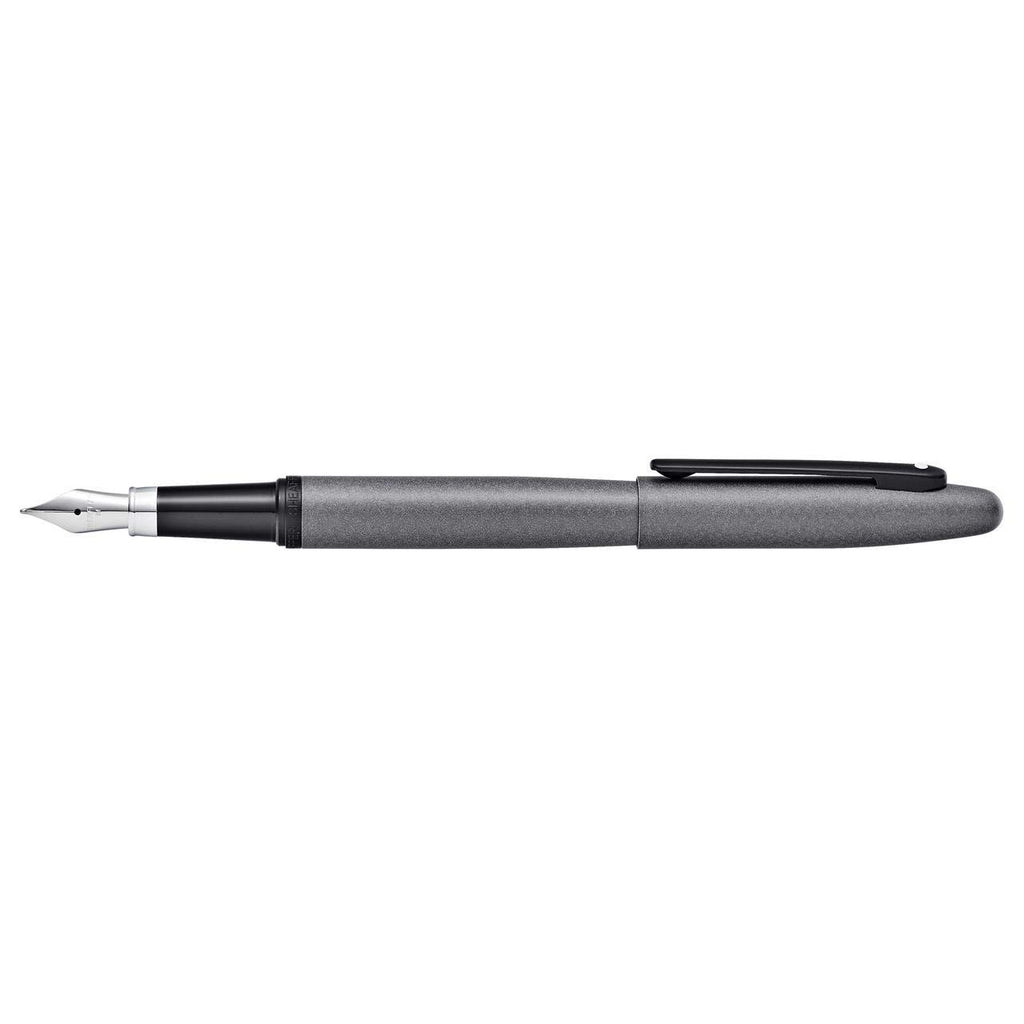 Sheaffer VFM Matte Black Fountain Pen with Chrome Trim and Fine Nib