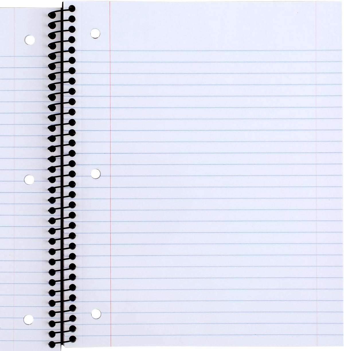 Mead Spiral Notebooks, 1 Subject, Wide Ruled Paper, 8" x 10-1/2", 100 Sheets, Assorted Colors, 5 Pack (930093)