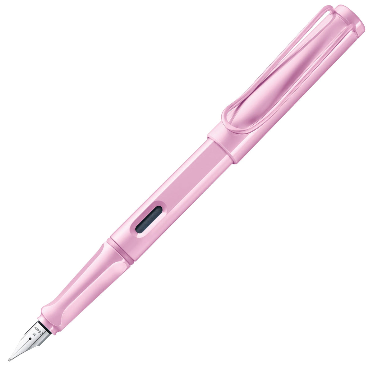 LAMY safari black - Fountain Pen with ergonomic grip & polished steel nib in size M - ideal for any Writing & Calligraphy - including LAMY T 10 blue cartridge - Right-Handed