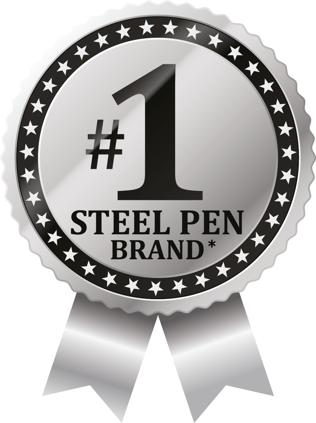 Zebra Pen STEEL F-701 Retractable Ballpoint Pen, Black Ink, 0.8mm, 1-Pack