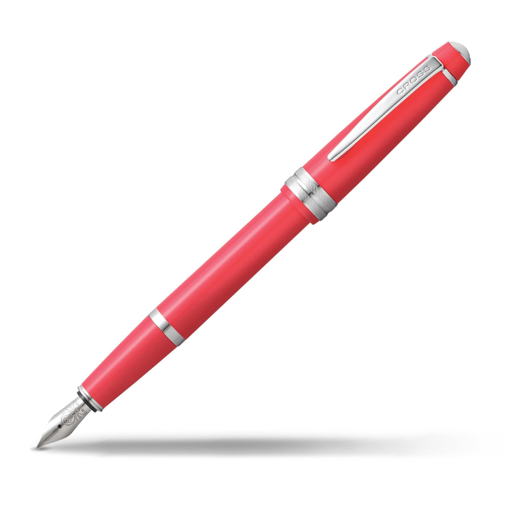 Cross Bailey Light Polished White Resin Fountain Pen, Fine Nib