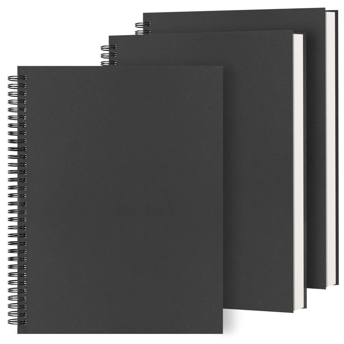 Dynta 3 Packs Large Spiral Notebooks 8.5"x11" Notebooks for Work