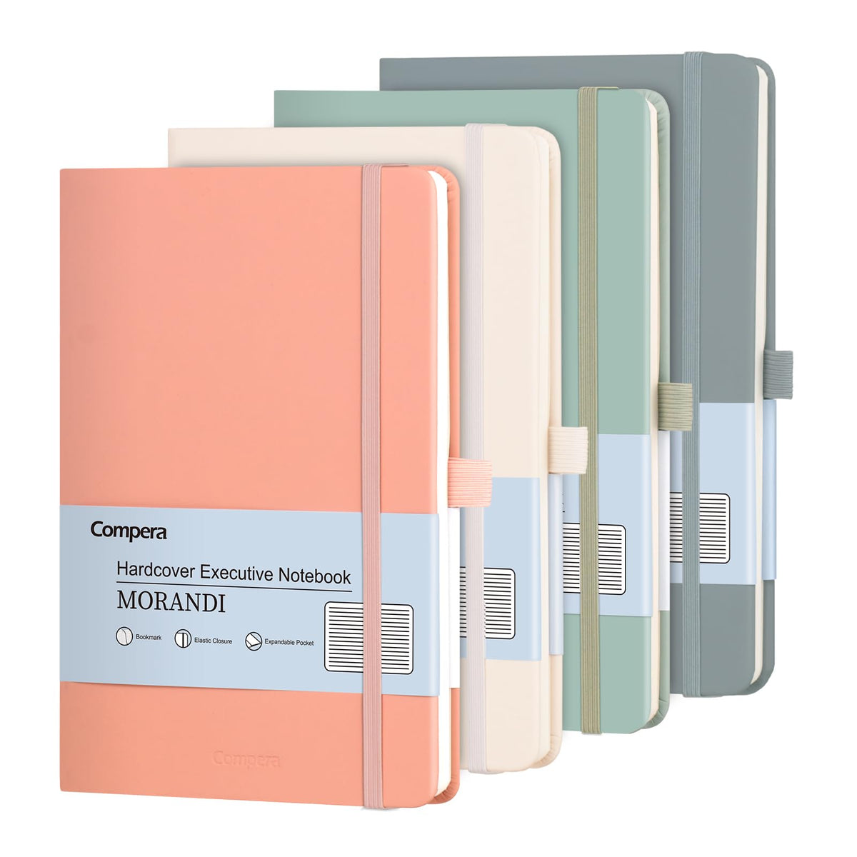 Comix 8 Pack Lined Journal Notebooks for Work, 240 Pages, 5.5"x8.3"