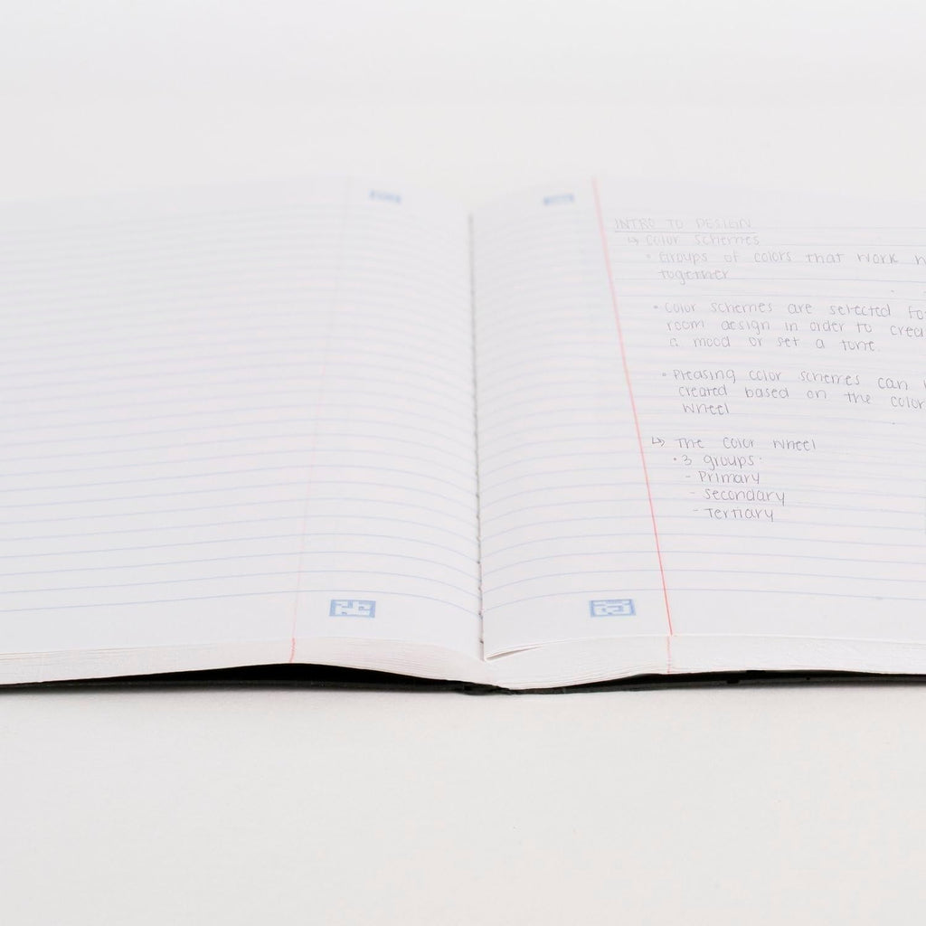 Five Star Composition Books + Study App, 4 Pack, College Ruled Paper, 9-3/4" x 7-1/2", 80 Sheets, Anti-Microbial, Black, Red, Green and Blue (850070A-ECM)
