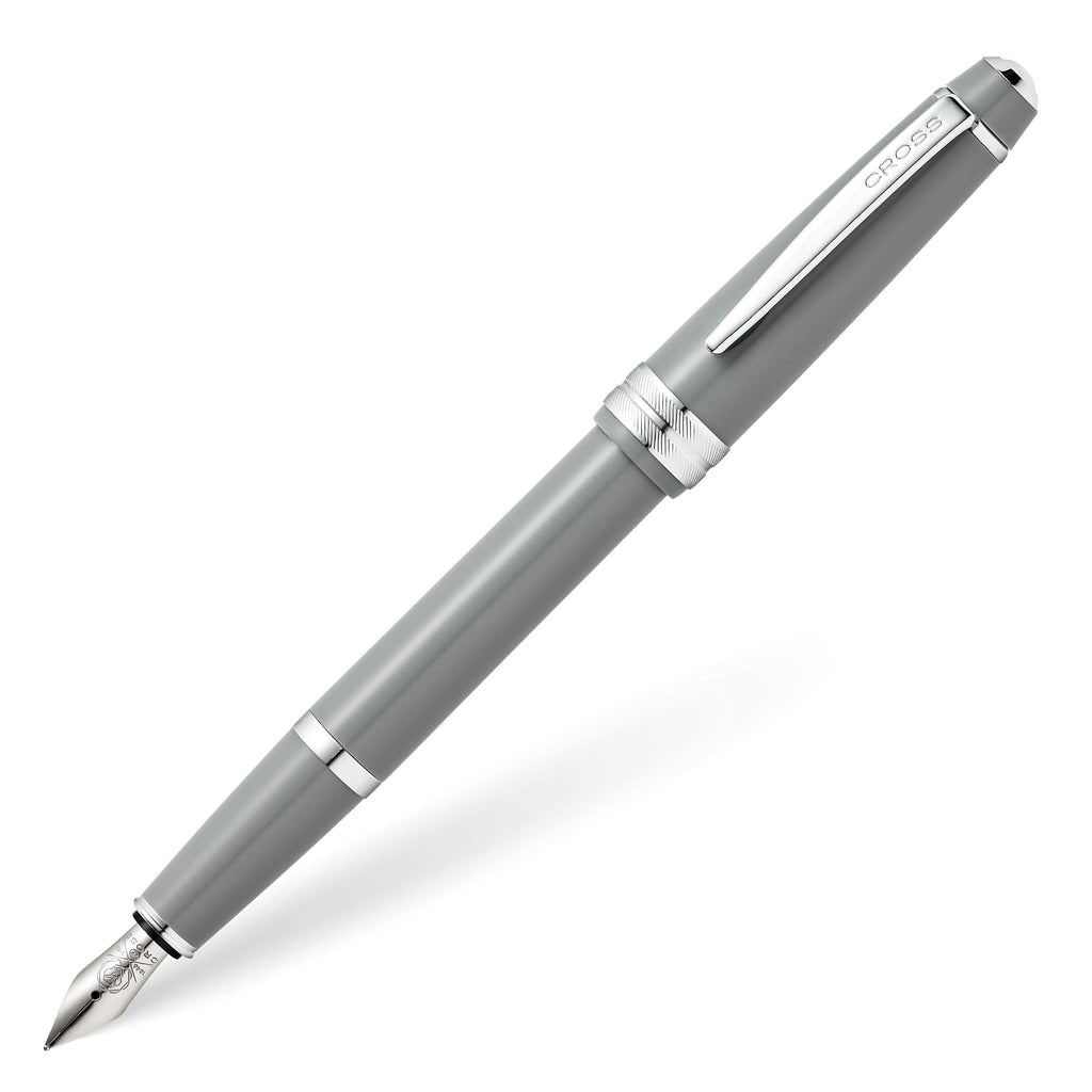 Cross Bailey Light Polished White Resin Fountain Pen, Fine Nib
