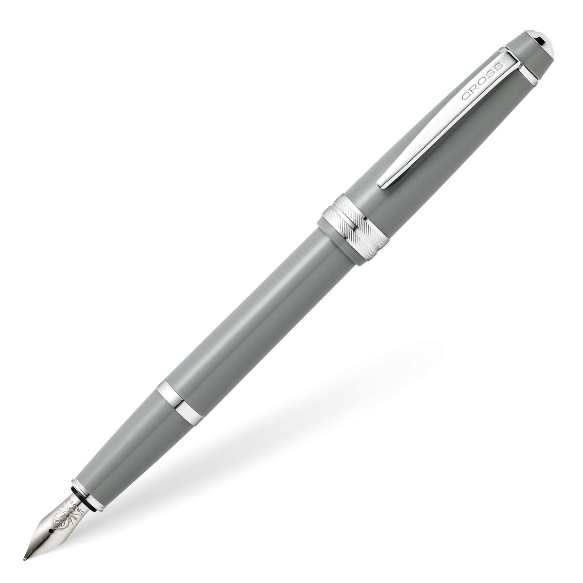 Cross Bailey Light Polished White Resin Fountain Pen, Fine Nib