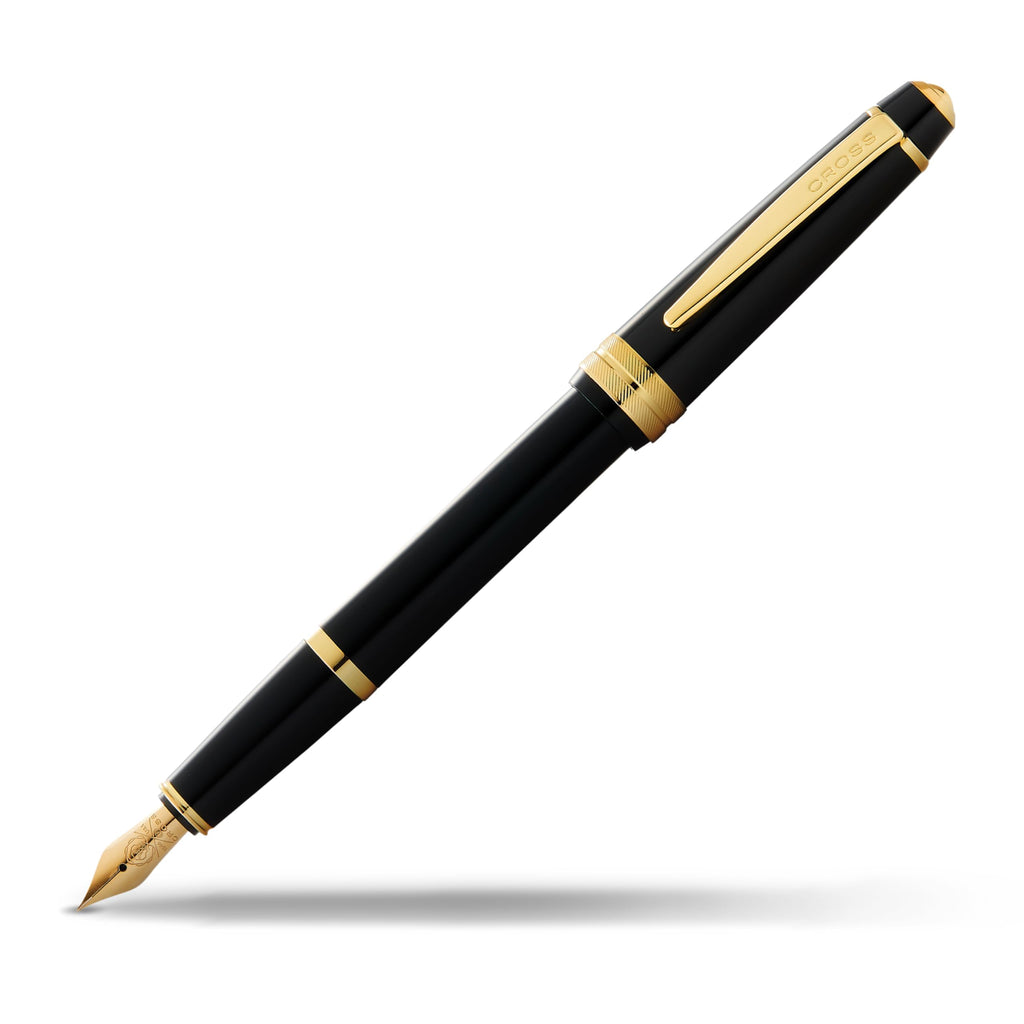 Cross Bailey Light Polished White Resin Fountain Pen, Fine Nib