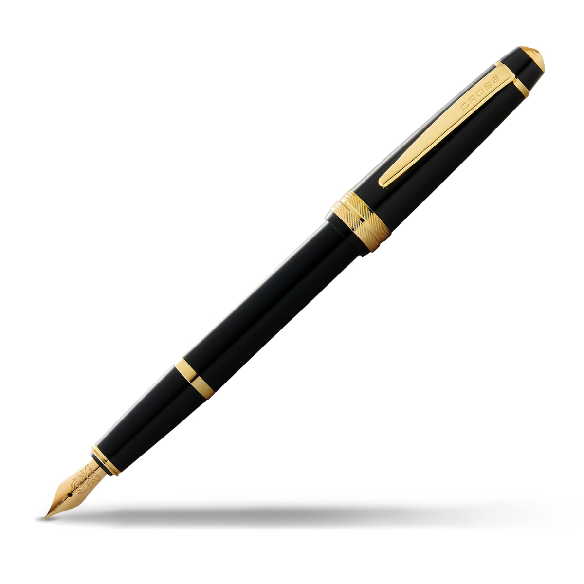 Cross Bailey Light Polished White Resin Fountain Pen, Fine Nib