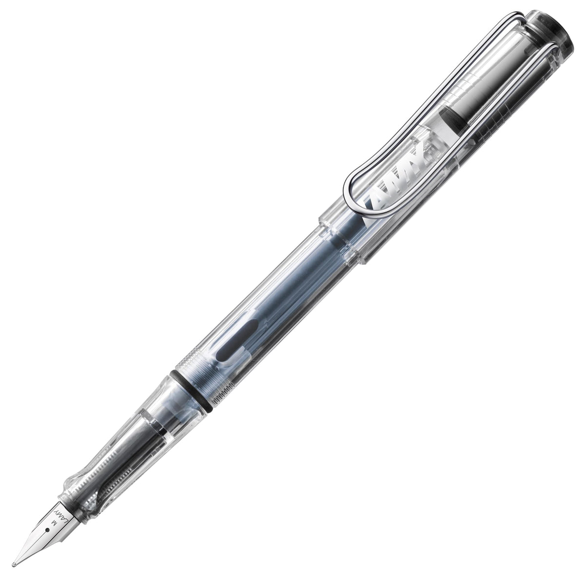 LAMY safari black - Fountain Pen with ergonomic grip & polished steel nib in size M - ideal for any Writing & Calligraphy - including LAMY T 10 blue cartridge - Right-Handed