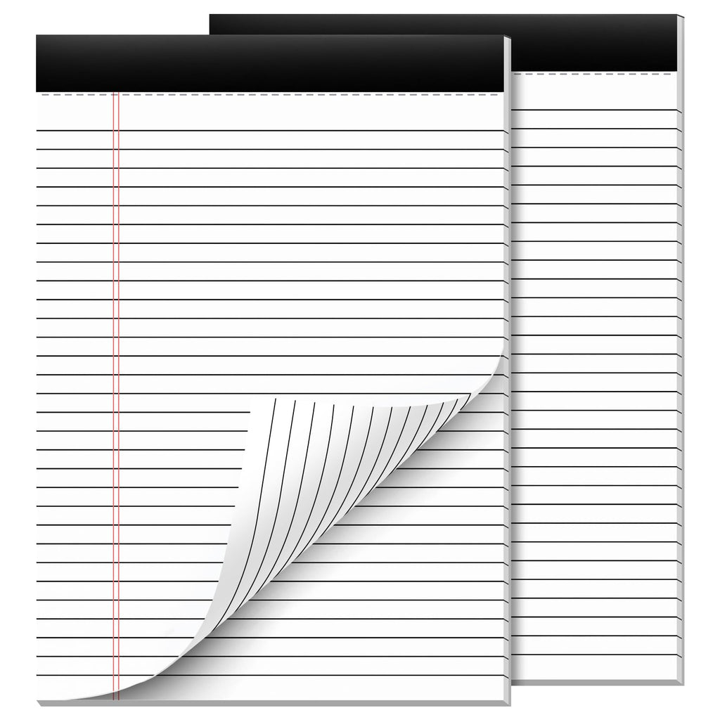 Nichela 5" x 8" Note Pads 48 Pack of Legal Pads 30 Sheets Notepad College Ruled Small Writing Pads Perforated Pages Paper Pads 80GSM Heavyweight Paper Note Pads for Home, Office, or School
