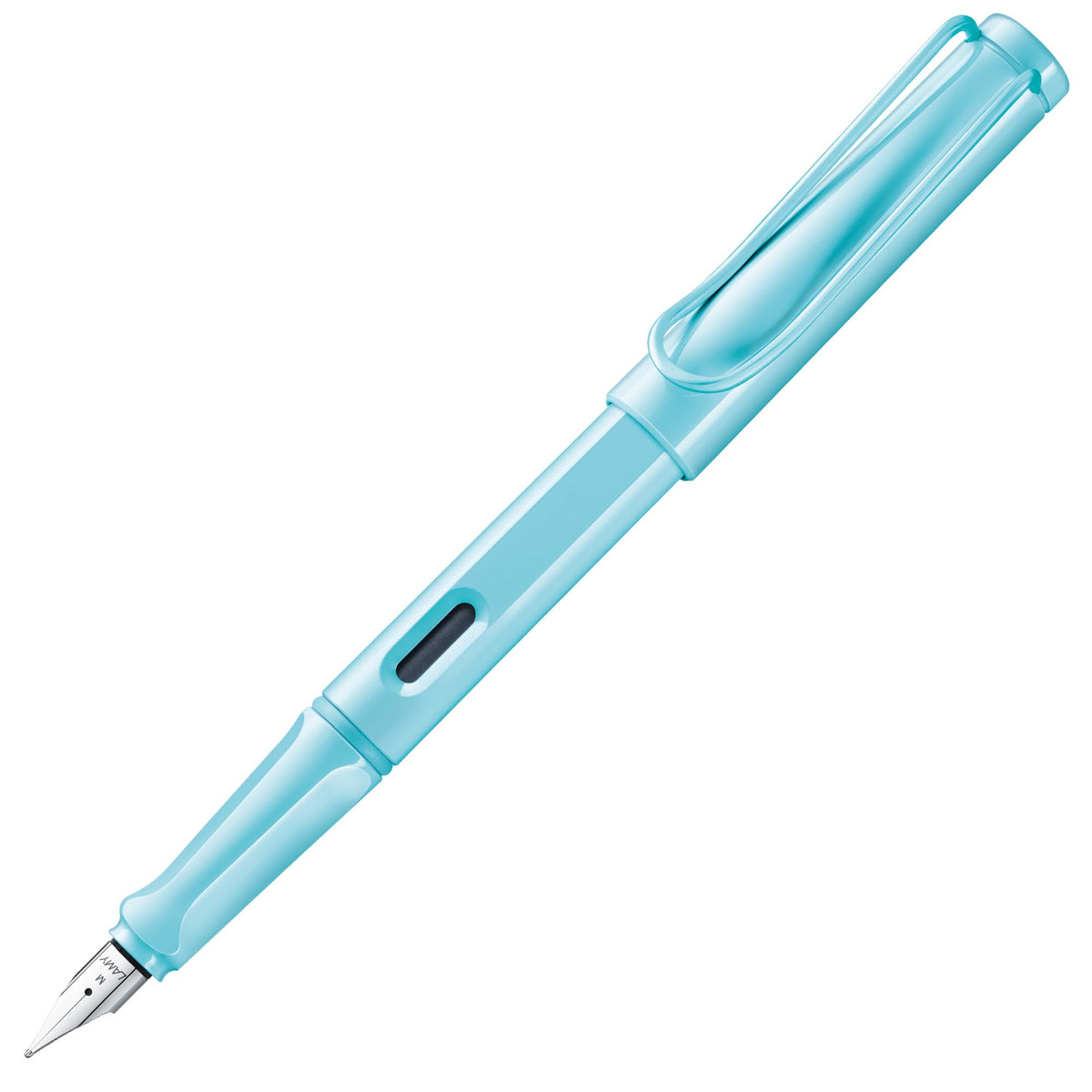 LAMY safari black - Fountain Pen with ergonomic grip & polished steel nib in size M - ideal for any Writing & Calligraphy - including LAMY T 10 blue cartridge - Right-Handed