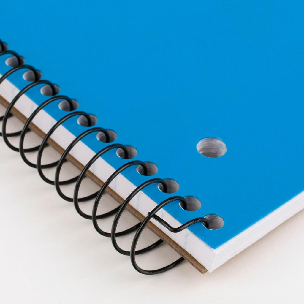 Mead Spiral Notebooks, 1 Subject, Wide Ruled Paper, 8" x 10-1/2", 100 Sheets, Assorted Colors, 5 Pack (930093)