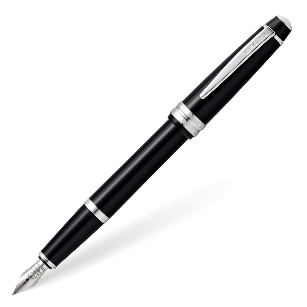 Cross Bailey Light Polished White Resin Fountain Pen, Fine Nib
